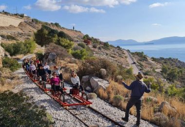 Railbiking in Greece
